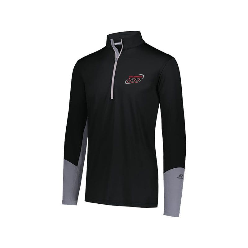 Image of Columbia 300 Men's Authority Black 1/4 Zip Bowling Pullover