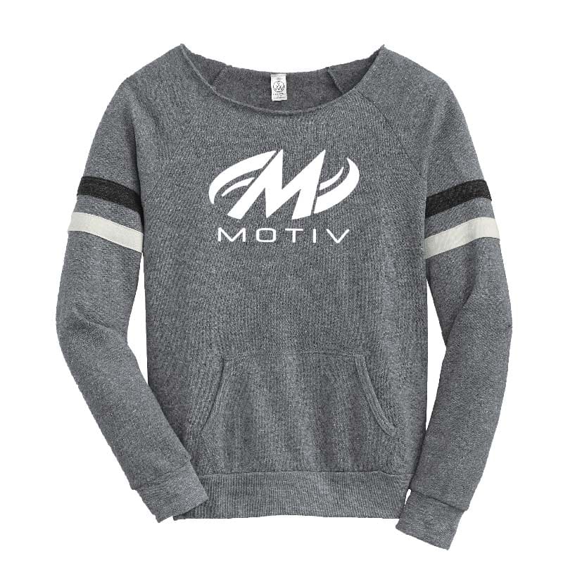 Image of Motiv Womens Grey Maniac Coolwick Fleece Sweatshirt