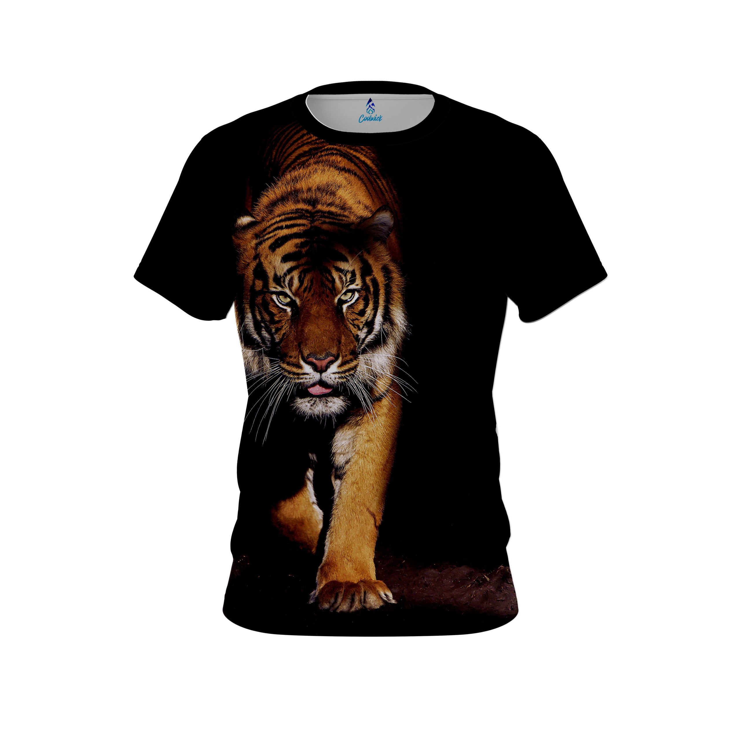 Plain Jungle Tiger CoolWick Bowling Jersey