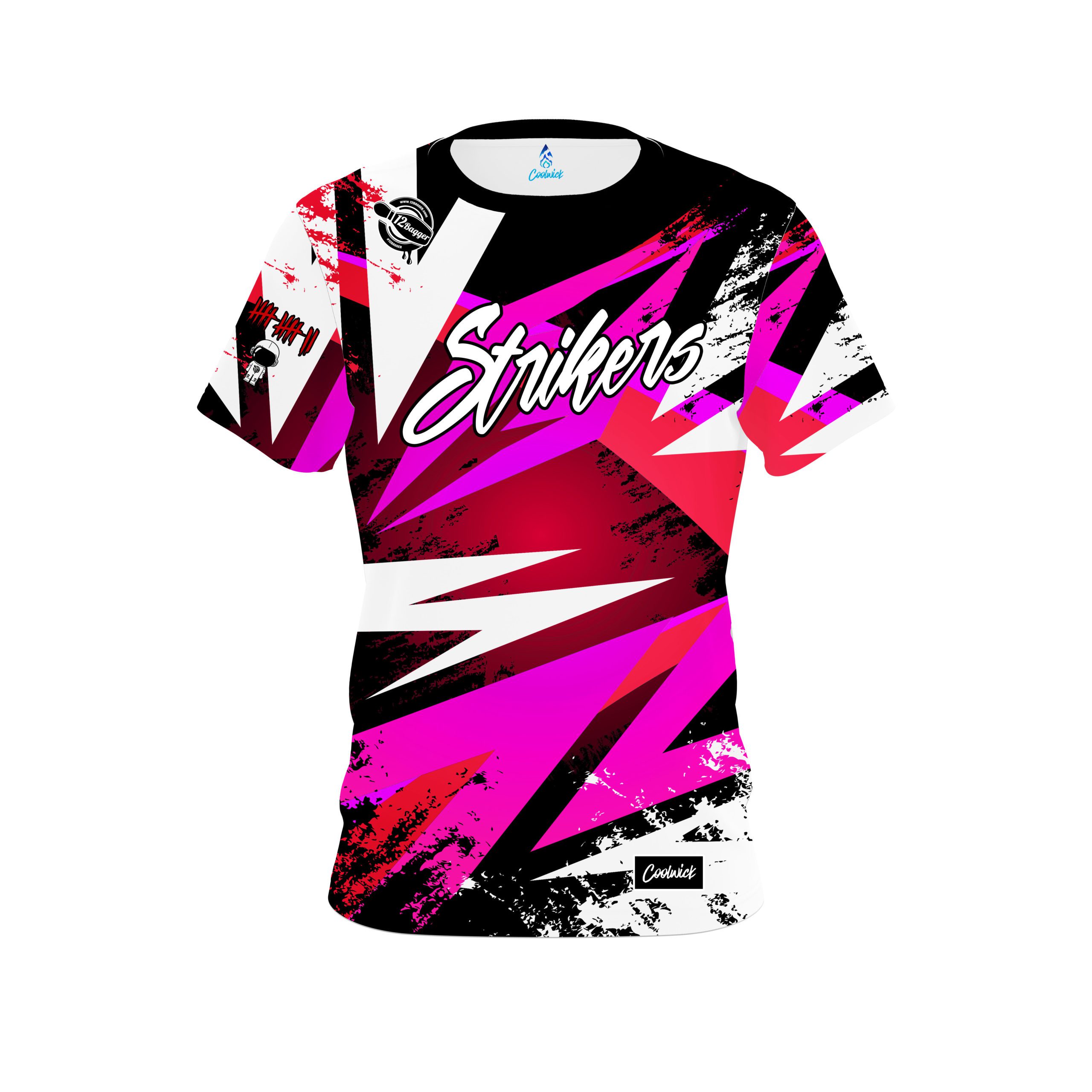 Image of 12Bagger Bowling Strikers Laneside Prizm Love CoolWick Bowling Jersey