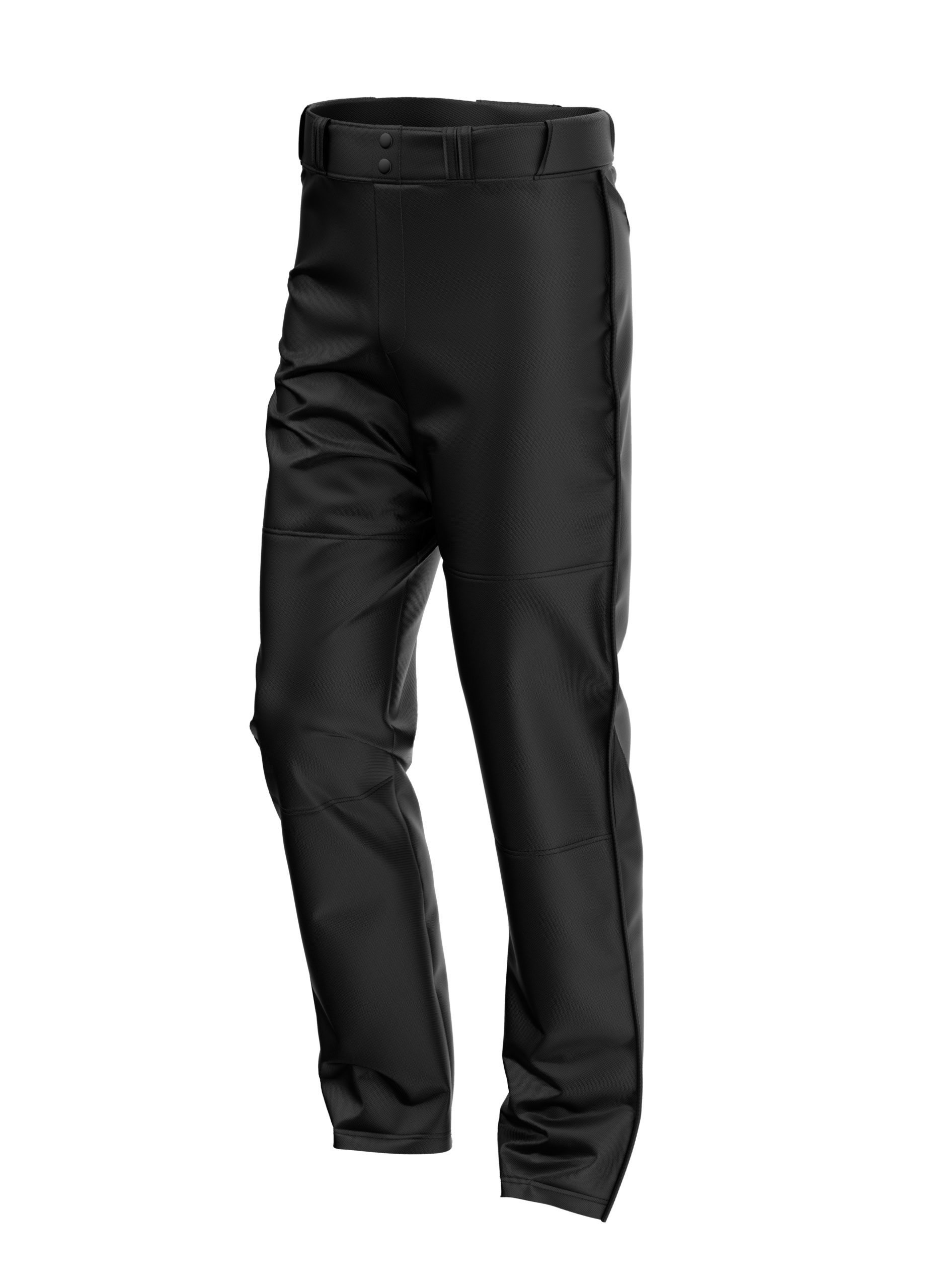 Plain Black CoolWick Bowling Pants - Coolwick Bowling Apparel