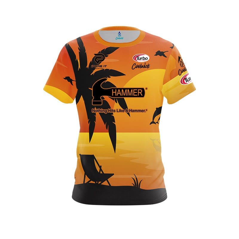 Image of Hammer Kerry Smith Tropical Sunset CoolWick Bowling Jersey