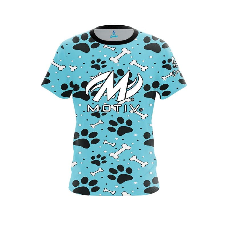 Image of Motiv Paws and Bones CoolWick Bowling Jersey