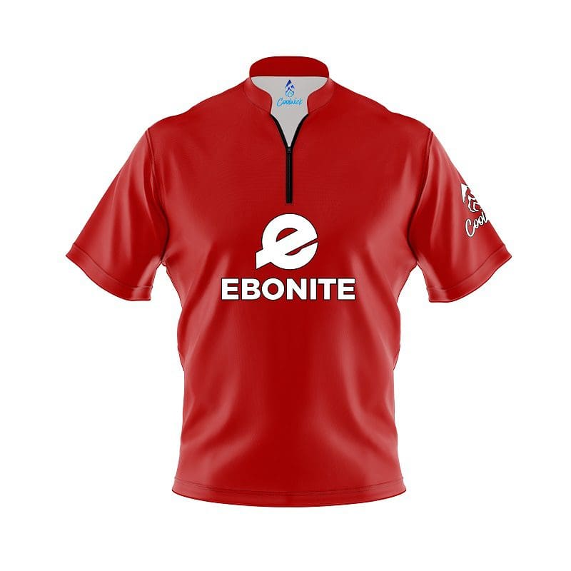 Plain Red CoolWick Bowling Jersey