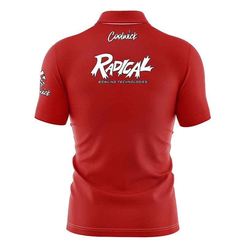 Plain Red CoolWick Bowling Jersey