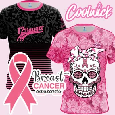 12Bagger Breast Cancer Baseball Fast Track CoolWick Bowling Jersey