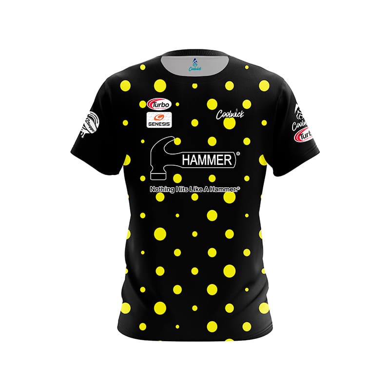 Image of Hammer William Welch Yellow Dots CoolWick Bowling Jersey